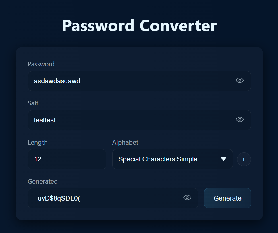 Password Generator — Screenshot 2